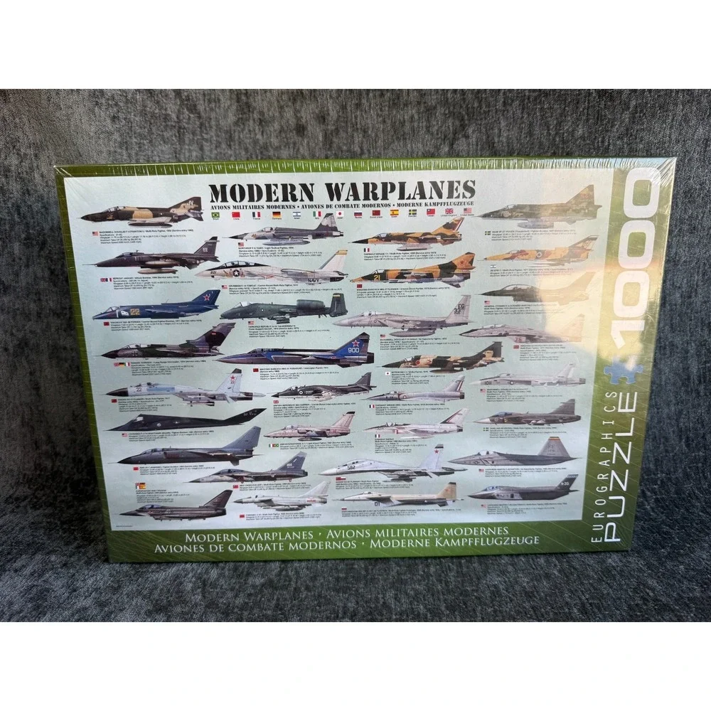 NEW SEALED Modern Warplanes 1000 pc Jigsaw Puzzle 19-1/4